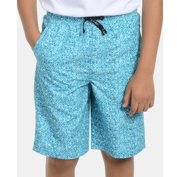 Calvin Klein L Caspian Blue Swim Trunks NWT CJ77 - Picture 1 of 5